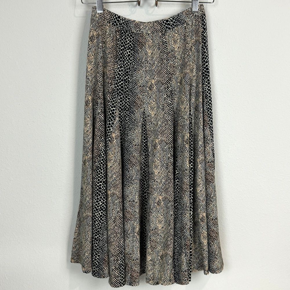 Philosophy Animal Print Jersey Midi Skirt S